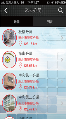 警察局app設計,新北市政府警察局app,台北市政府警察局app